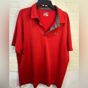 Under‎ Armour Mens Sz 2xl Short sleeve Polo Shirt
Athletic Golf Red